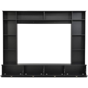 Acekool 4-in-1 Wall Unit Entertainment Center with Bookshelves, Cabinets & Open Shelves, Modern Design for TVs up to 78" - 1 of 4