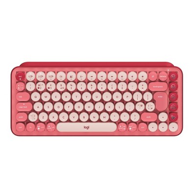 Logitech Pop Keys Wireless Mechanical Keyboard With Emoji Keys -  Heartbreaker Rose : Target