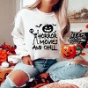 Simply Sage Market Women's Graphic Sweatshirt Horror Movies and Chill - 2 of 4