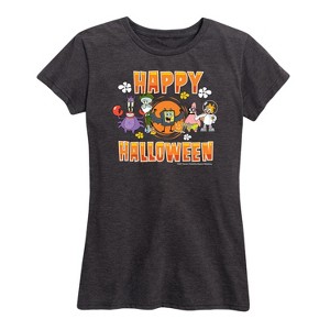 Women's - SpongeBob SquarePants - Happy Halloween Short Sleeve Graphic T-Shirt - 1 of 4