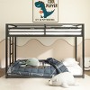 ELJGET Twin Over Twin Bunk Bed Heavy Duty Metal Bunk Bed w/ Ladder Safety Guardrails - 2 of 4