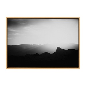 Kate and Laurel Sylvie In Silhouette Framed Canvas by Laura Evans, 23x33, Natural - 1 of 4