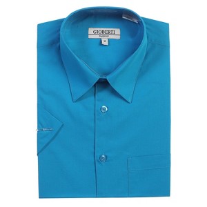 Gioberti Men's Short Sleeve Solid Dress Shirt - 1 of 4