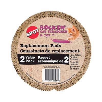 Spot Rockin' Cat Scratcher Cardboard Brown 2/pack, 3 Packs