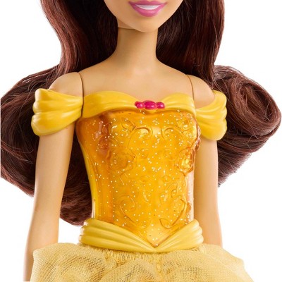 11-inch Brown-Haired Belle Princess Fashion Doll with Tiara