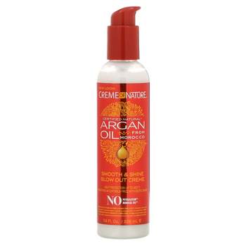Creme of Nature with Argan Heat Protector Smooth's Shine Blow Out Creme, 8.45 Ounce (Pack of 12)