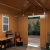 KWPZQEB Outdoor Storage Shed, Heavy-Duty Metal Storage Shed with Window & Lockable Door, Utility and Tool Storage for Garden, Patio, Backyard - 4 of 4