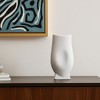 HomeRoots 11" White Ceramic Sculptural Table Vase - 2 of 4