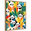 Amanti Art Pandas Tropical by Uma Gokhale Framed Canvas Wall Art - 2 of 4