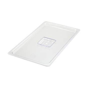 Winco Polycarbonate Food Pan Cover, Solid, 1/1 Size