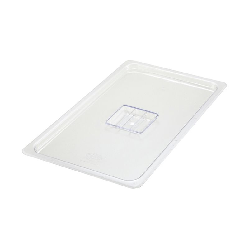 Winco Polycarbonate Food Pan Cover, Solid, 1/1 Size, 1 of 2