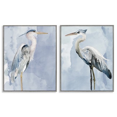 Stupell Industries Heron Birds Standing Blue Sky, 11" x 14"