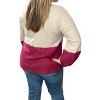Women's Colorblock Fleecy Top - honeyme - 2 of 2