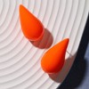 SOHI Women's Pumpkin Orange The Medium Teardrop Stud Earrings - 2 of 4