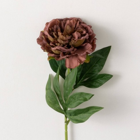 Sullivans Artificial Peony Stem 24.5"H; Dark Mauve - image 1 of 1