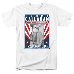 Tommy Boy Callahan For President 2024 Lower Your Standards Adult T-Shirt White - 1 of 4