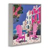 Stupell Industries Beach Chair Meetup in Pink Framed Giclee Art - 2 of 4