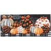 Evergreen Flag Elegant Pattern Pumpkins Garden Suede Flag and Sassafras Mat Set - 4 of 4