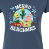 Women's - SpongeBob SquarePants - Merry Beachmas Fitted Graphic T-Shirt - 2 of 4