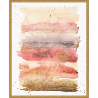 16" x 20" Desert Blooms Abstract I by Laura Marshall Framed Wall Canvas - Amanti Art