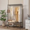 JIONJOY 3 - Tier Heavy - Duty Garment Rack with Lockable Rollers for Freestanding Clothing Storager - 4 of 4
