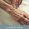 KISPER Solid 925 Sterling Silver 1.5mm Diamond-Cut Twisted Braided Rope Link Chain Bracelet - for Men & Women with Lobster Clasp - Made in Italy - 2 of 4