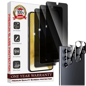 Entronix Anti-Spy Privacy Screen Protector & Camera Lens Protector Compatible with Galaxy S25 Ultra - 6-Piece Combo - 1 of 1