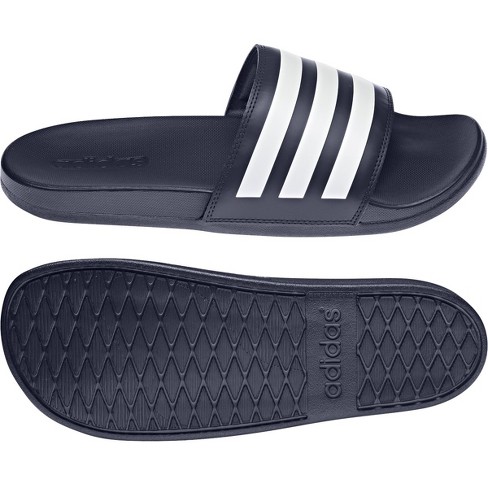 januar ecstasy binde Adidas Adilette Comfort Slide 3 Stripe Sz 13 Navy | White : Target