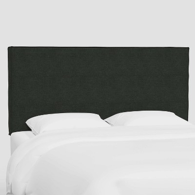 Queen Fanie Slipcover Headboard In Linen Black - Threshold™ : Target