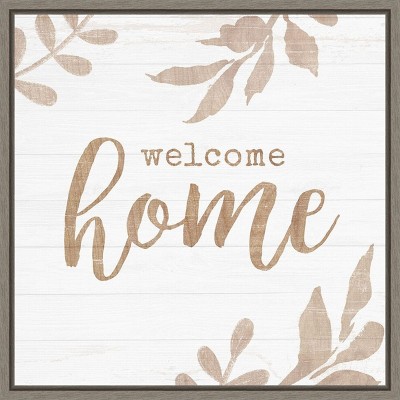 Amanti Art Shiplap Sentiment I by Victoria Borges Canvas Wall Art Print Framed 22 x 22-in.
