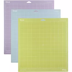 Cricut Cutting Mats 12 x 24 Variety for Expression & E2 Pack of 3-3 x Grips 