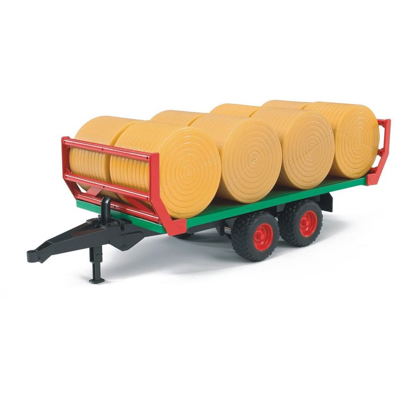 Bruder Bale Transport Trailer with 8 Round Bales, 1 of 4