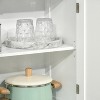 LunaLulinlk 63" Small Kitchen Buffet with Trays - 3 of 4
