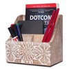 Mela Artisans Wooden Letter Organizer For Desk Anta Small Rustic Mail Holder - 2 of 4