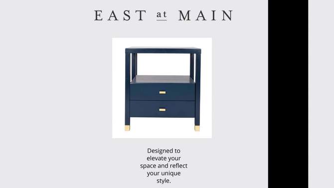 Hooper Accent Side Table Navy Blue - East at Main, 2 of 11, play video