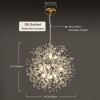 LLHZSY Modern Firework Sputnik Chandelier Crystal Pendant Lighting - 8/9/12 Lights - Gold/Chrome/Gold and Turquoise/Chrome and Turquoise - 4 of 4