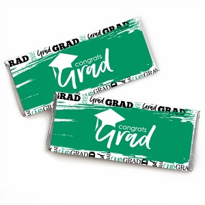 Big Dot of Happiness Green Grad - Best is Yet to Come - Candy Bar Wrapper Green  Graduation Party Favors - Set of 24 - 1 of 4
