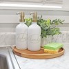 Darware 16oz Glass Pump Bottles 2pc Set; Soap Dispensers w/ Brushed Metal Pump Tops - 2 of 4