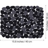 Attop Pebble Sink Mats for Stainless Steel Sink, PVC Sink Saddle Protectors Kitchen Sink Mat for Porcelain Sink, Dishes(Black,2 Pack), 15.8 x 12" - 2 of 4