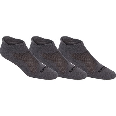 Asics Unisex Cushion Low Cut (3 Pk) Socks Accessories, L, Grey : Target