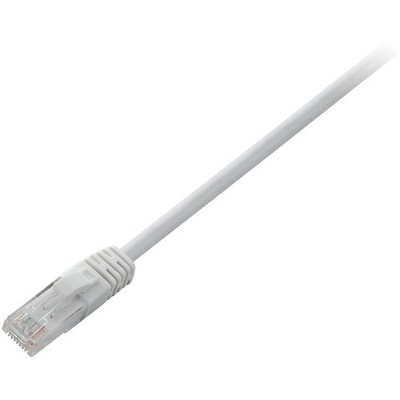 V7 White Cat5e Unshielded (UTP) Cable RJ45 Male to RJ45 Male 0.5m 1.6ft - 1.64 ft Category 5e Network Cable for Modem, Router, Hub, Patch Panel