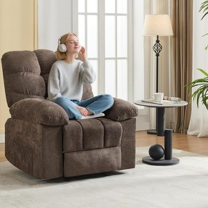 Coucheta Massage Recliner Chair with Heat, Wide with Remote Control, Overstuffed Fabric Reclining Chair with Side Pockets for Living Room - 1 of 4