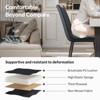 NicBex Set of 2/4 Modern PU Leather Upholstered Dining Chairs with Black Metal Legs,Armless Accent Chairs for Dining Room,Kitchen,Restaurant - 4 of 4