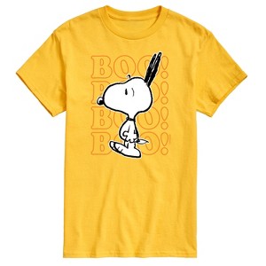 Men's - Peanuts - Boo Snoopy Scared Short Sleeve Graphic T-Shirt - 1 of 4