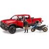Bruder RAM 2500 Power Wagon with Scrampler Ducati Desert Sled - 3 of 4