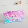 Acoinel 3 Pcs Axolotl and Milk Tea Lightwight Ultra Soft Comforter Set with 2 Pillowcases, Pink - 4 of 4