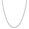 Black Bow Jewelry 1.7mm Sterling Silver Black Plated Solid Twisted Wheat Chain Necklace - 3 of 4