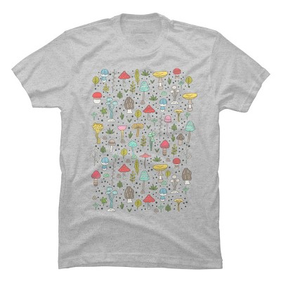 Men's Design By Humans mushrooms By kostolom3000 T-Shirt