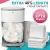 Itopfox 4-Pack Diaper Pail Refill Bags, Extra Thick & Odor Eliminating, Holds Up to 2772 Diapers, Fresh Lemon Scent, Easy Replacement - 4 of 4