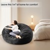 Inhand Memory Foam Filled 2-in-1 Bean Bag Chair With Soft Removeable Cover - Convertible Bean Bag Bed - 4 of 4